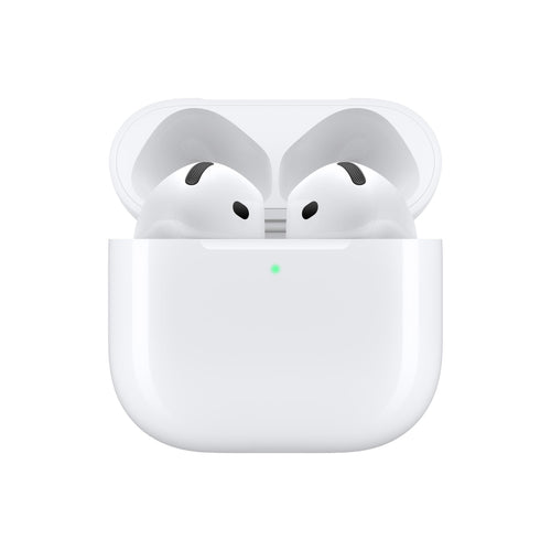 Apple AirPods 4 Wireless Earbuds, Bluetooth Headphones, Personalized Spatial Audio, Sweat and Water Resistant, USB-C Charging Case, H2 Chip, Up to 30 Hours of Battery Life, Effortless Setup for iPhone