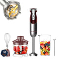 MegaWise 5-in-1 Immersion Hand Blender, Titanium Reinforced Blades (80% Sharper), 12-Speed Powerful Stick Blender with 500ml Chopper, 600ml Beaker, Whisk & Milk Frother for Smoothies, Baby Food & Soup