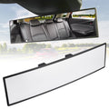 JOYTUTUS Panoramic Rear View Mirror, 12 Inch Wide Angle Clip On Mirror, Universal Car Interior Accessories, Convex Interior Mirror Reduces Blind Spot, Clear Vision Fits Car SUV Trucks