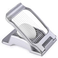 Multipurpose Heavy Duty Aluminium Egg Slicer, Stainless Steel Wire, Sliver