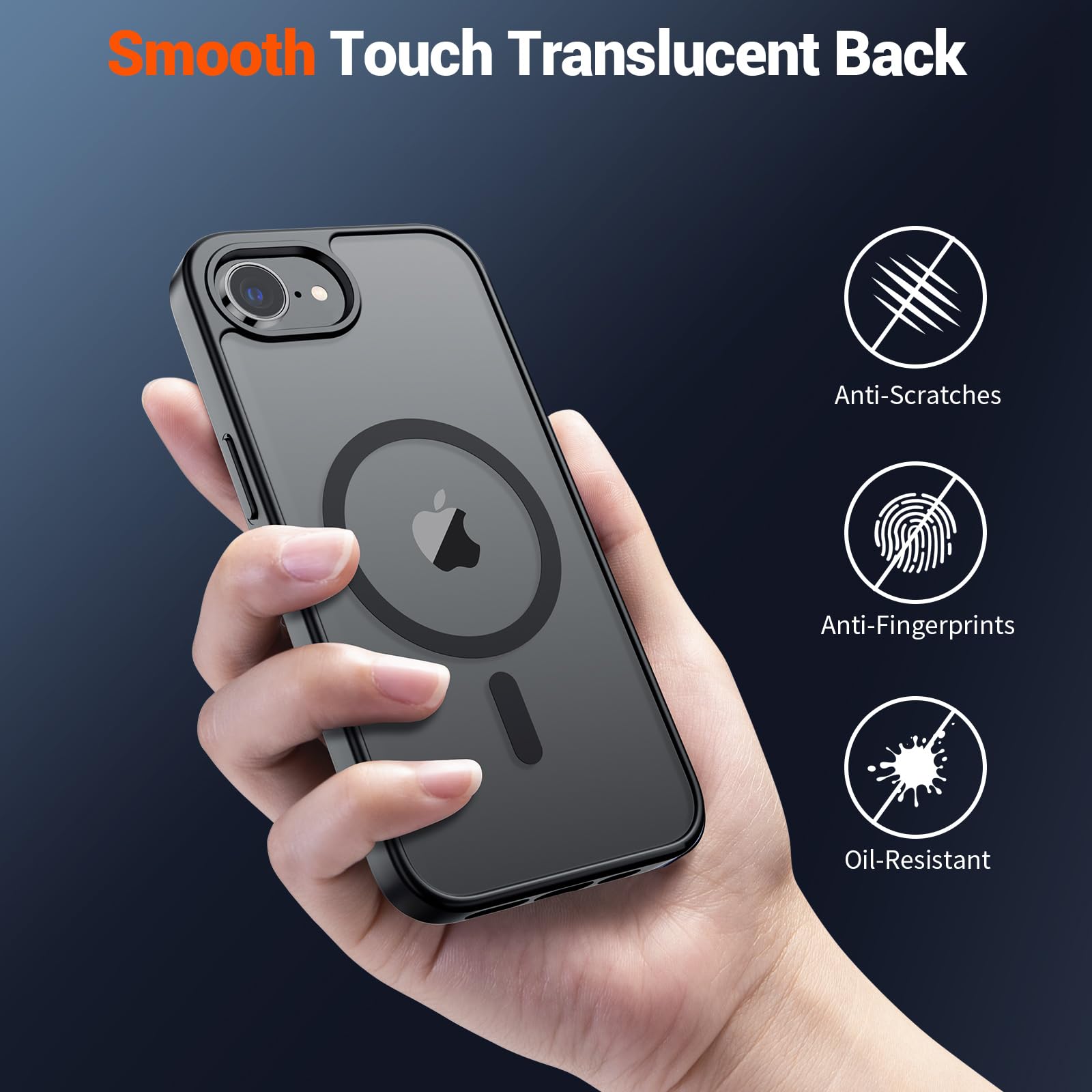 SUPFINE Magnetic for iPhone 17e Case/iPhone 16e Case Black