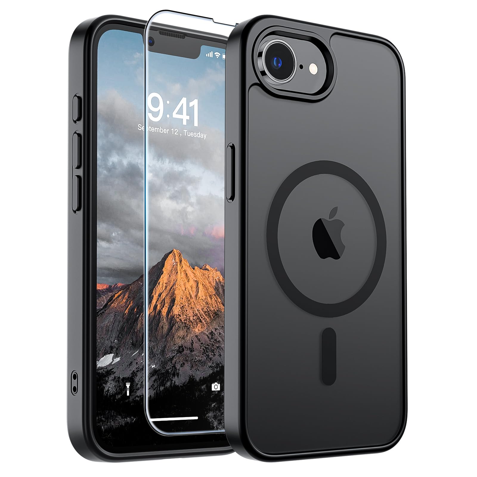 SUPFINE Magnetic for iPhone 17e Case/iPhone 16e Case Black