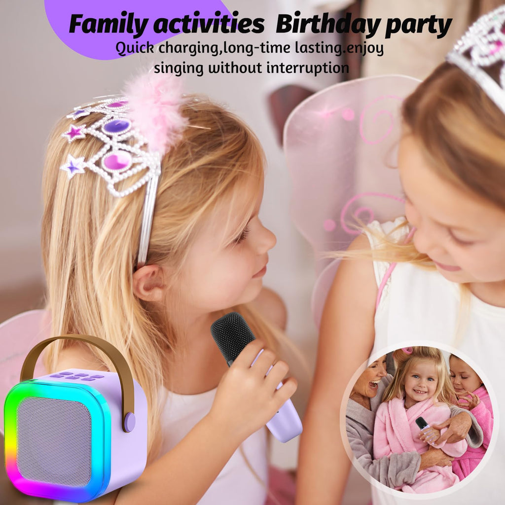 OUTUVAS Kids Karaoke Machine Toy, Ages 4-12, Christmas & Birthday Gift, Karaoke Toys for Boys & Girls