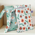 2 PCS Diaper Bag Organizer - 9.8x7in Portable Changing Pouch w/Zipper | Waterproof Design for Wipes, Creams, Diapers