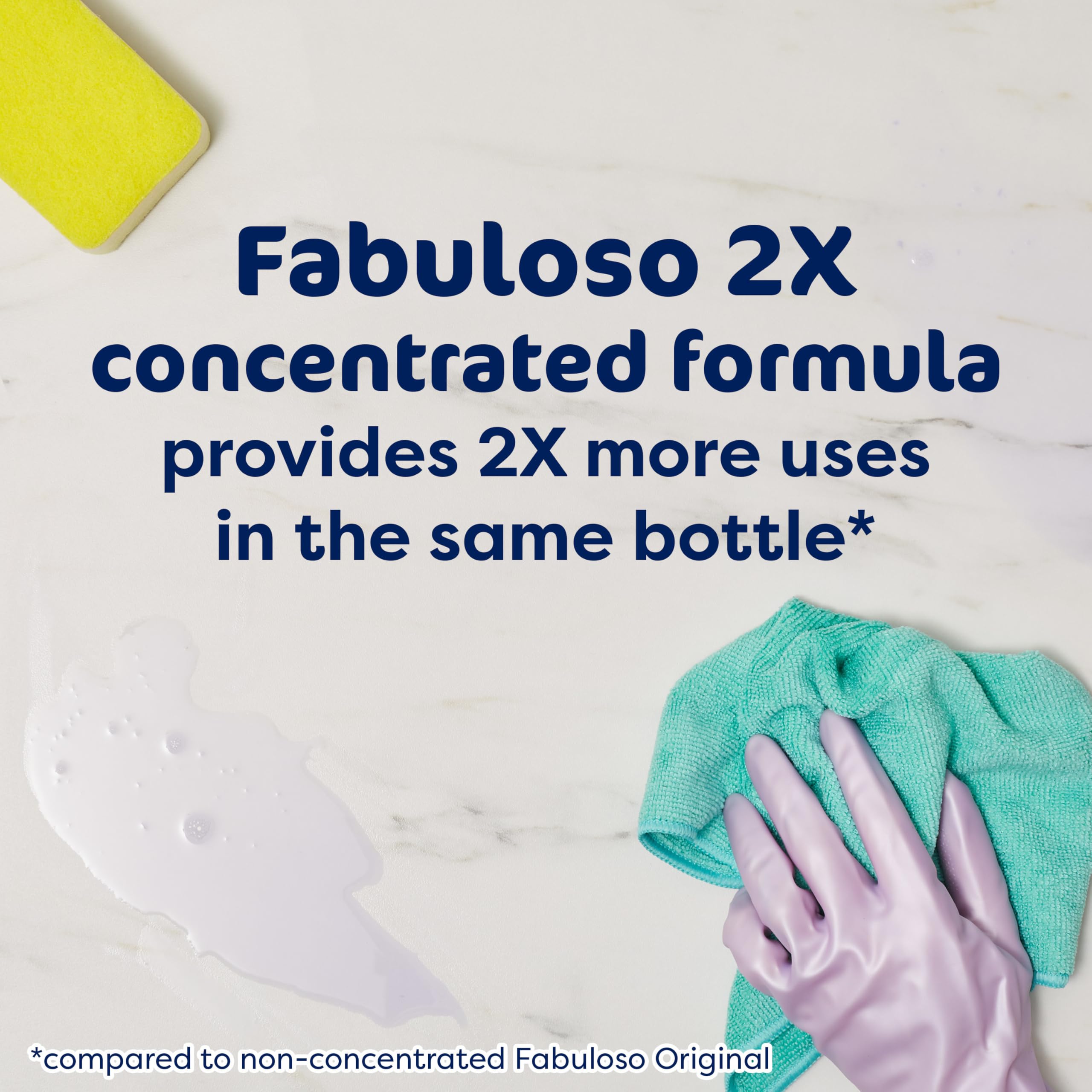 Fabuloso 2X Multi-Purpose Cleaner, No Rinse Floor Cleaner, Long-Lasting Freshness, Passion of Fruits Scent, 128 fl oz