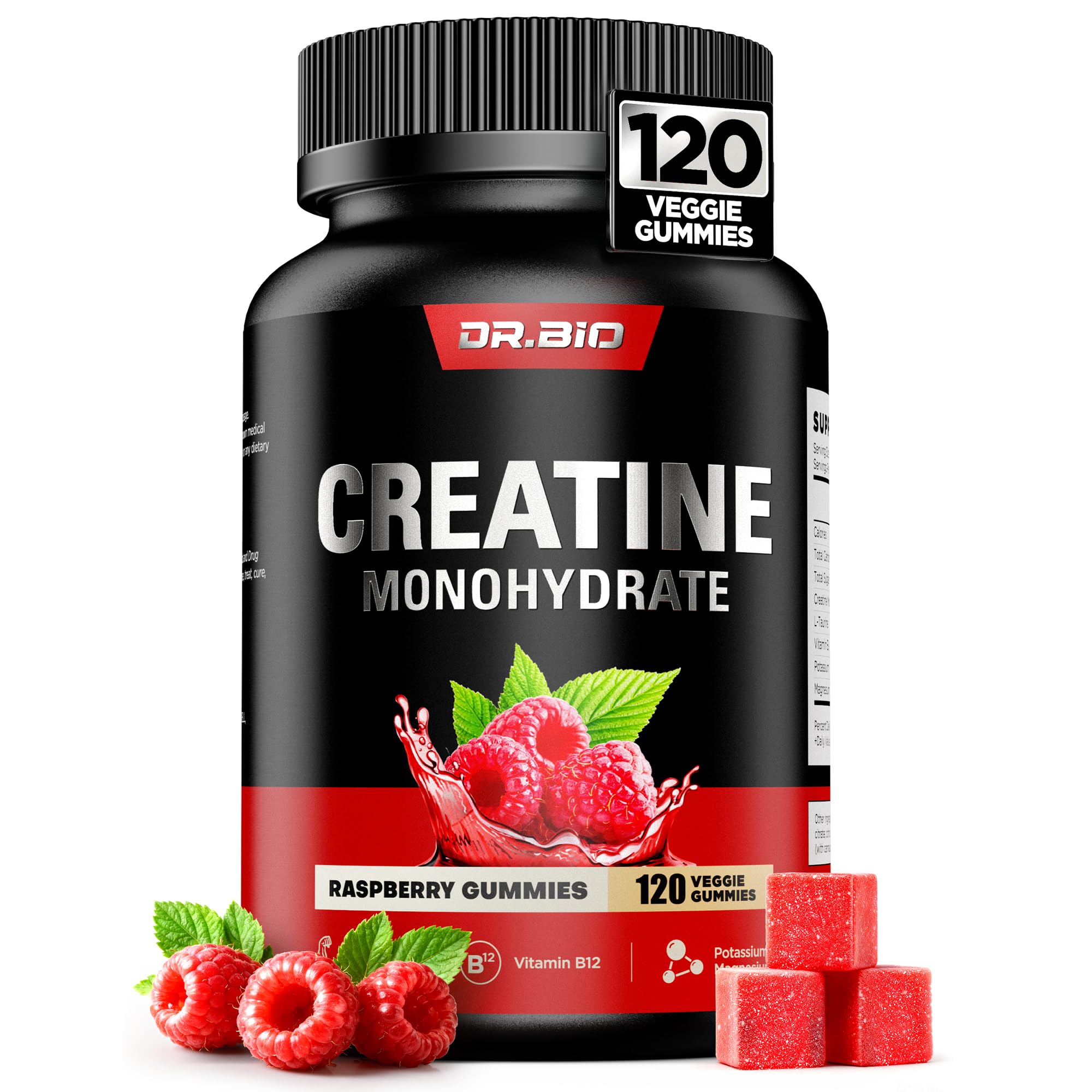Instant Boost Creatine Monohydrate Gummies, Complex Formula with Real 5000mg Creatine, L-Taurine, B12, Mg & K, Pre-Workout Creatine for Women & Men to Support Energy, Muscle, Recovery, 0 Sugar, Vegan